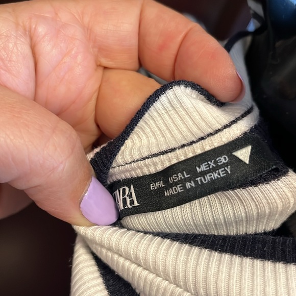 Zara striped top size L never worn - Picture 5 of 5